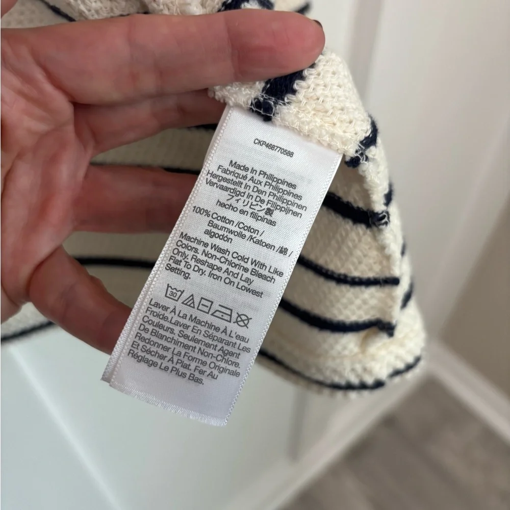 Madewell Navy and Cream Striped Knit - Picture 13 of 16